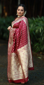 Maroon Katan Silk - AbirabyBeena